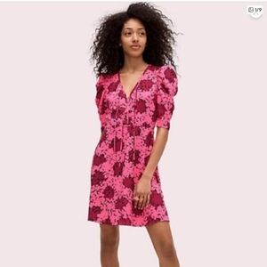 Kate Spade Bubble Dot Puff Sleeve Dress NWT